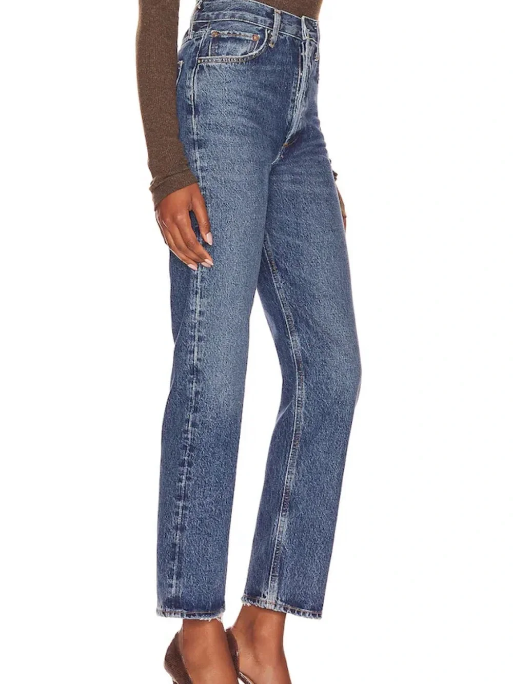 AGOLDE 90'S PINCH WAIST HIGH RISE STRAIGHT IN RANGE. Size 30. NWOT - Picture 3 of 16